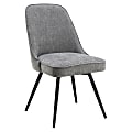 Office Star™ Martel Swivel Chair, Charcoal/Black