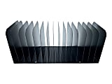 Huron 15-slot Vertical Message Rack, 15 Compartment(s), Vertical, 6.50"H x 16"W x 16.25"D, Durable, Black, Steel 1 thumbnail image