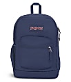 Jansport Cross Town Plus Backpack With 15" Laptop Pocket, 100% Recycled, Navy