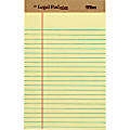 Tops The Legal Pad 71501 Notepad - 50 Sheets - 8" x 5" - Canary Paper - Perforated - 1Dozen