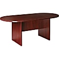 Lorell® Prominence 2.0 Racetrack Conference Table, 72"W, Mahogany