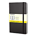 Moleskine Classic Hard Cover Notebook, 5" x 8-1/4", Squared, 240 Pages, Black
