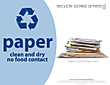Recycle Across America Paper Standardized Recycling Labels, P-8511, 8 1/2" x 11", Light Blue 1 thumbnail image