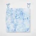Dormify Leah Tie Dye Faux Fur Seat Cushion, Sky Blue 1 thumbnail image