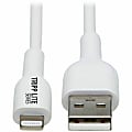 Tripp Lite Safe-IT M100AB-03M-WH Sync/Charge Lightning/USB Antimicrobial Data Transfer Cable - White 1 thumbnail image