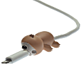 Digital Energy World Smartphone Cable Protector, Sloth, 5/8"H x 5/16"W x 5/16"D, Brown, DMS3-1084 1 thumbnail image