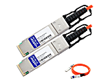 AddOn 1m Industry Standard QSFP+ AOC - Network cable - QSFP+ to QSFP+ - 1 m - fiber optic