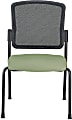 WorkPro® Spectrum Series Mesh/Vinyl Stacking Guest Chair with Antimicrobial Protection, Armless, Olive, Set Of 2 Chairs, BIFMA Compliant