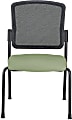 WorkPro® Spectrum Series Mesh/Vinyl Stacking Guest Chair with Antimicrobial Protection, Armless, Olive, Set Of 2 Chairs, BIFMA Compliant 1 thumbnail image