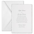 Custom Premium Wedding & Event Invitations With Envelopes, 5-1/2" x 7-3/4", Deckled Elegance, Box Of 25 Invitations