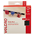 VELCRO® Brand STICKY BACK® Fasteners, 3/4" x 15', Black 1 thumbnail image