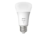 Philips Hue LED Light Bulb - 9.50 W - 60 W Incandescent Equivalent Wattage - 800 lm - A19 Size - White - Warm White Light Color - 25000 Hour - 4400.3°F (2426.8°C) Color Temperature