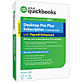 Intuit® QuickBooks® Desktop Pro Plus With Enhanced Payroll 2021, For Windows®, Disc/Download 1 thumbnail image