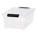 Iris Stack And Pull Totes, 13.5 Qt, Clear, Set Of 6 Totes 1 thumbnail image