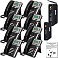XBLUE® X25 VoIP Phone System With 8 X3030 IP Phones, Black 1 thumbnail image