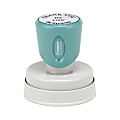 Custom ECO-GREEN Xstamper® Pre-Inked Round Stamp, N49, 1-3/16" Diameter Impression 1 thumbnail image