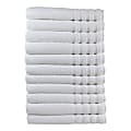 1888 Mills Naked Cotton/Tencel Modal Bath Towels, 30" x 56", White, Pack Of 24 Towels