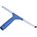 Ettore All-purpose Squeegee, Rubber Blade, Plastic Handle, 6.5"H x 14"W x 1.5"L, Lightweight, Streak-free, Blue, 1Each 1 thumbnail image