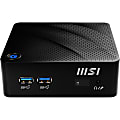 MSI Cubi N Cubi N JSL-035US Desktop Computer - Intel Celeron N4500 Dual-core (2 Core) 1.10 GHz - 4 GB RAM DDR3L SDRAM - 128 GB M.2 Serial ATA SSD - Mini PC - Black - Intel Chip - Windows 11 Pro - Intel UHD Graphics DDR3L SDRAM - IEEE 802.11ac - 45 W 1 thumbnail image