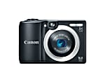 Canon PowerShot A1400 16 Megapixel Compact Camera - Black - 2.7" LCD - 5x Optical Zoom - 4x Digital Zoom - Digital (IS) - 4608 x 3456 Image - 1280 x 720 Video - HD Movie Mode 1 thumbnail image