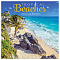 2024 TF Publishing Scenic Monthly Mini Wall Calendar, 7” x 7”, Tropical Beaches, January To December