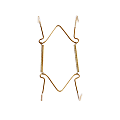 Better Houseware Plate & Tray Hanger, 1-1/2"H x 5"W x 8-3/4"D, Brass 1 thumbnail image