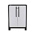 Inval® MQ Eclypse Eco Collection Medium 29"W Multipurpose Storage Cabinet, Black/Gray