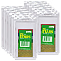 Eureka Presto-Stick Foil Star Stickers, 1/2", Assorted Colors, 250 Stickers Per Pack, Set Of 12 Packs