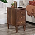 Sauder® Willow Place Mid-Century 2-Drawer Rectangle End Table, 24-1/2”H x 13-1/4”W x 19-1/4”D, Grand Walnut/Medium Finish 1 thumbnail image