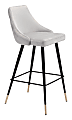 Zuo Modern Piccolo Bar Chair, Gray 1 thumbnail image