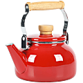 Mr. Coffee Quentin 1.5 Qt Steel Tea Kettle With Fold Down Handle, Red 1 thumbnail image