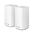 Linksys® Velop Intelligent Mesh™ 2-Port Gigabit Ethernet Wi-Fi Systems, WHW0102, Pack Of 2 Systems