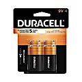 Duracell Coppertop 9-Volt Alkaline Batteries, Pack Of 4, 1 Hang Hole Packaging 1 thumbnail image