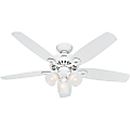 Hunter® Builder Plus 52" 3-Speed Ceiling Fan with 3 Lights, White