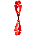 Ergodyne Squids 3420 Swiveling Dual-ClipGlove Holders, 5-1/2", Red, Set Of 6 Holders