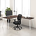 Bush Business Furniture Vista 60"W Corner Desk with Splayed Metal Legs, Black Walnut, Standard Delivery 1 thumbnail image