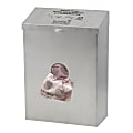 Hospeco Scensibles Combo Stainless Steel Waste Receptacle/Dispenser, 4-7/16”H x 8-1/2”W, Silver 1 thumbnail image