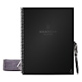 Rocketbook Fusion Smart Reusable Letter Size Notebook, 8-1/2" x 11", 7 Subjects, 21 Sheets, Black