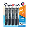 Paper Mate® InkJoy® Retractable Gel Pens, Fine Point, 0.5 mm, Black Barrel, Black Ink, Pack Of 10 1 thumbnail image