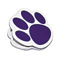 Ashley Productions Magnetic Clips, 3", Paw, Purple, Pack Of 12