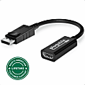 Plugable Active DisplayPort to HDMI Adapter - Connect any DisplayPort-Enabled PC or Tablet to an HDMI Enabled Monitor, TV or Projector  - DPHDMI 1 thumbnail image