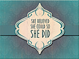 PTM Images Framed Wall Art, Believed, 12"H x 16"W, White 1 thumbnail image