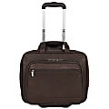 Kenneth Cole Reaction Rolling Leather Portfolio, 13 1/2" x 16 1/2" x 8 1/2", Brown