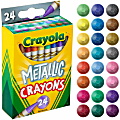 Crayola® Metallic Crayons, Pack Of 24 Crayons 1 thumbnail image