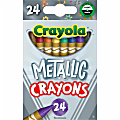 Crayola® Metallic Crayons, Pack Of 24 Crayons