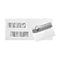 LUX #10 Invoice Envelopes, Double-Window, Peel & Press Closure, White, Pack Of 1,000