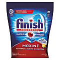 Finish Powerball® SuperCharged Ultra Degreaser Dishwasher Tabs, Lemon Scent, Pack Of 27, 6 Packs Per Carton 1 thumbnail image