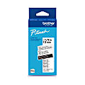 Brother P-touch Btag Label Tape, BTAG3M01, 0.47 in by 13.1 ft , White on Clear, Black on White, White on Black, 3-Pack 1 thumbnail image