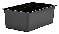 Cambro Camwear GN 1/1 Size 8" Food Pans, 8”H x 12-3/4”W x 20-7/8”D, Black, Set Of 6 Pans 1 thumbnail image