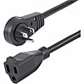StarTech.com Rotating Flat Plug Extension Cord, 6', Black 1 thumbnail image